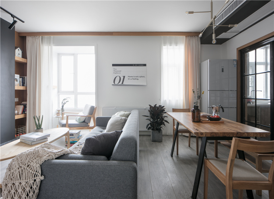 蓝湾国际·114㎡现代日式家居设计 | 平层 | 日式风格